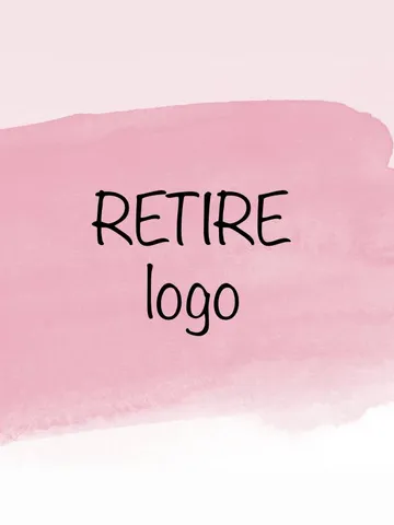Easy retire premade logo additional service, premade logo design, girl boss small business premade logo $59.00