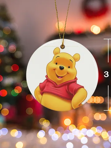 Winnie Pooh Christmas Ceramic Ornament $30.00