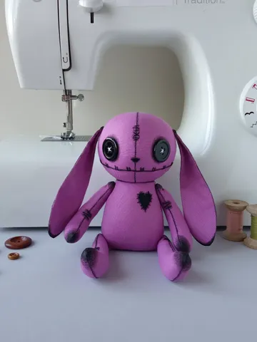 Handmade Bunny Doll – Purple $63.00