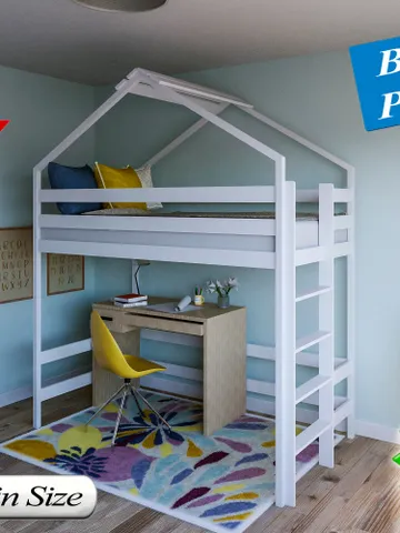 Loft Bed Plan, Twin Size, PDF, DIY $14.95
