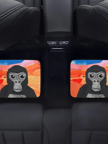 Gorilla Tag Monkey Back Car Floor Mats Set of 2 $54.00