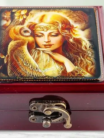 Jewelry Box "Girl with an Owl" $95.00