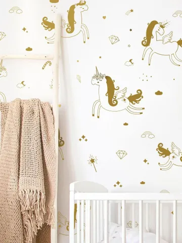 Unicorn Wall Decal - Unicorn Decal, Kids Wall Decal, Nursery Decal, Wall Sticker, Vinyl Decal, Unicorn Decor, Gift for her $38.99