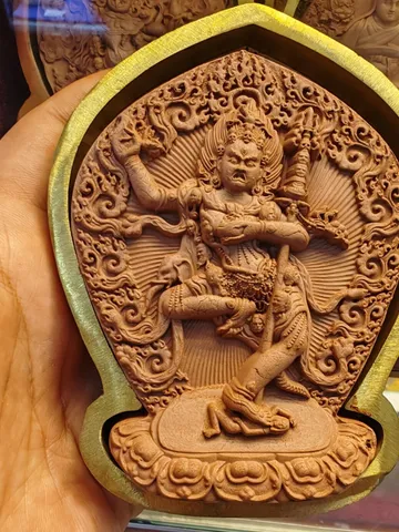 The Black Wrathful Mother- Troma Nagmo Tsa Tsa Mold - 11cm Height: Tibetan Buddha Statue Maker for Ritual Sacred Art & Offering