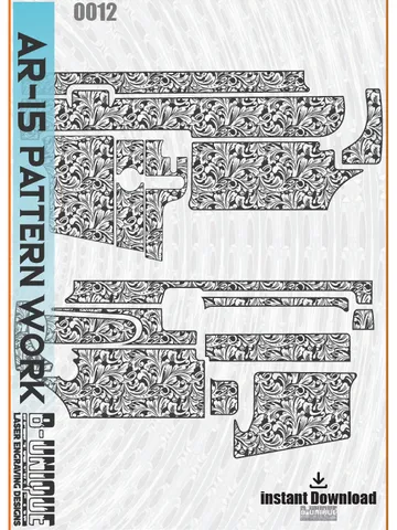 AR-15 Scroll pattern work