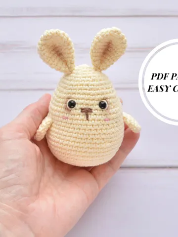 Easter Bunny pattern, Crochet pattern, Amigurumi pattern, Crochet bunny pattern, Beginner pattern, Easy tutorial $2.30