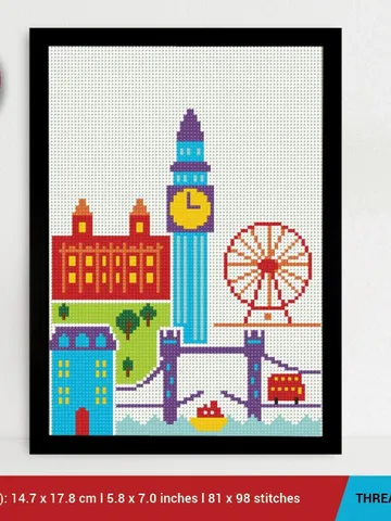 London City Cross stitch pattern | Embroidery Pattern | Instant Download | Embroidery Designs $5.49