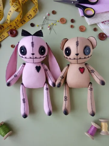 Voodoo Animals Sewing Pattern (2sizes) $10.90