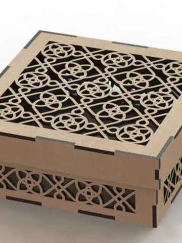Digital Template Cnc Router Files Cnc Gift Box Files for Wood Laser Cut Pattern $6.50