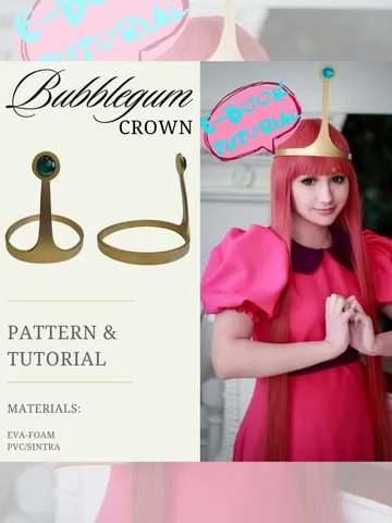 Princess Bubblegum Crown DIY / Tutorial and Patten $7.00