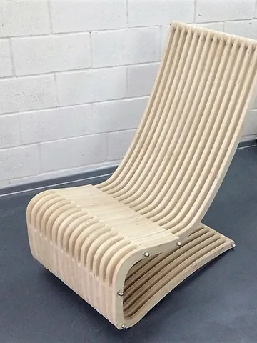 Digital Template Cnc Router Files Cnc Parametric Chair Files for Wood Laser Cut Pattern $6.50