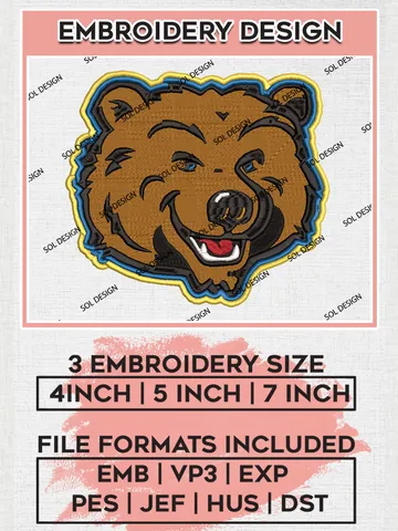 UCLA Bruins Mascot Embroidery Designs, NCAA Logo Embroidery Files, NCAA UCLA Bruins Logo, NCAA Embroidery Designs, Machine Embroidery Designs, Digital Download
