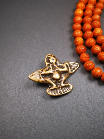 Gandhanra Antique Tibetan Buddhist Amulet Pendant - Garuda - The Golden-Winged Bird, Crafted from Copper,1.65&quot; $29.99