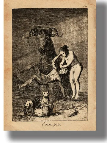Initial experience. Sabbath goat and witches. $21.00