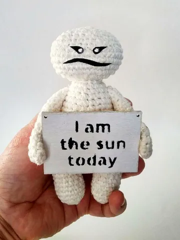 Doll Simpleman with emotional phrase for Emotional health, mental health, to embrace your emotions $45.00