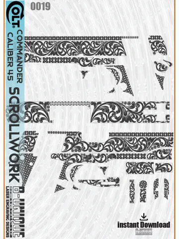 Colt Commander Caliber 45 Scrollwork