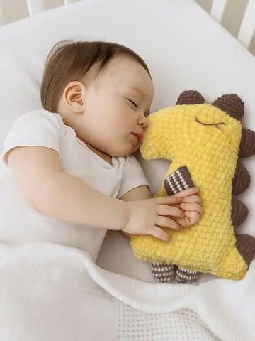 Plush dragon toy, sleep toy, yellow dragon toy, stuffed dragon toy