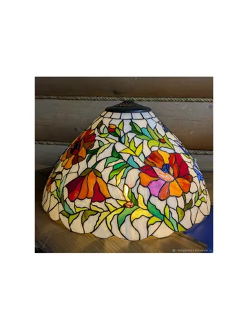 Tiffany stained glass floor lamp, floral glass floor lamp, handmade flower lamp, meadow-inspired lamp, botanical stained glass lighting, artisan glass lamp, wildflower floor lamp, fusing glass flowers, colorful glass lighting, unique handmade lamp