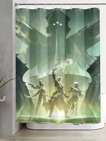 Destiny 2 Season of the Witch Sword Shower Curtain $48.00