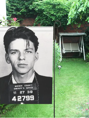 SINATRA Mugshot Garden Flag (Two Sides Printing, without Flagpole) $30.00