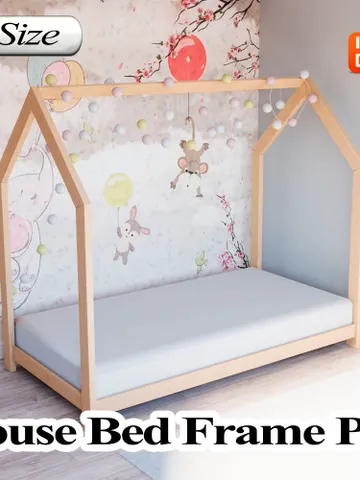Bed Frame Plan, Twin Size, DIY, PDF $14.95