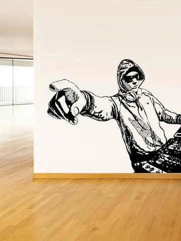 DJ music Wall Decal Decoration Sticker z3108 $23.99