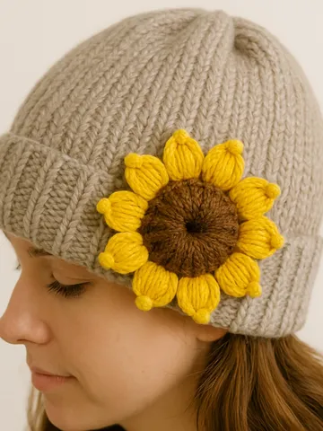 Amigurumi Sunflower Crochet Pattern, 3D Crochet Flower Plush, Stuffed Sunflower Applique PDF, DIY Floral Home Decor, Instant Download