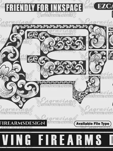 Engraving Firearms Design Rock Island Armory M206 Scroll Work $49.99