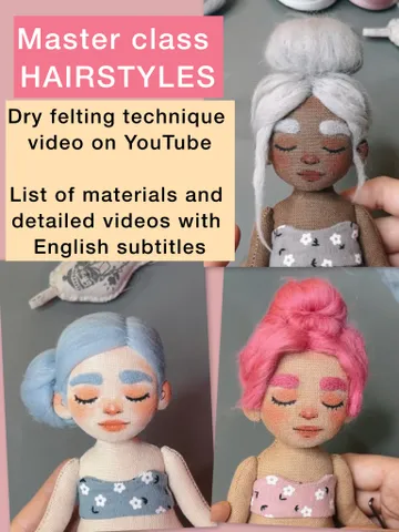 Video tutorial How to make doll hairstyles $8.00