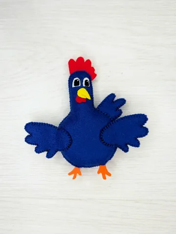 Starfall Higgilty Piggilty toy felt. Chicken toy