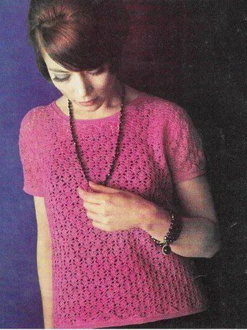 Top crochet pattern, blouse crochet pattern, women ladies top blouse pattern pdf instant download $6.68