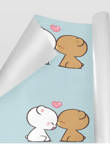 Milk and Mocha Bear Gift Wrapping Paper 58"x 23" (1 Roll) $24.97