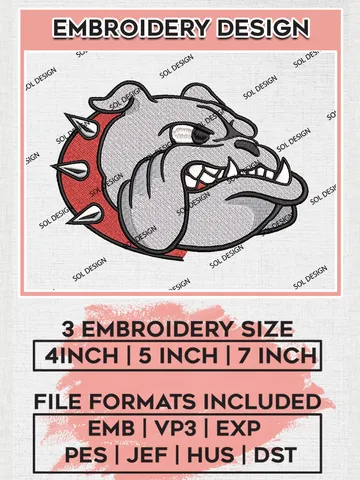 Samford Bulldogs Embroidery Designs, NCAA Logo Machine Embroidery Files, NCAA Samford Bulldogs Logo, NCAA Embroidery Designs, Machine Embroidery Designs, Digital Download $6.99
