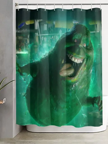 Ghostbusters Slimer Shower Curtain $48.00