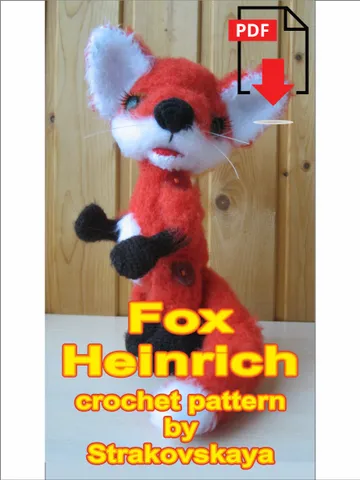 Tutorial: Fox Heinrich Sly crochet pattern* $6.00