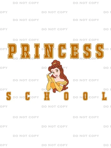 All princess png clipart, Belle PNG, Belle sublimation design, Princess school clipart, Princess sublimation design $2.00