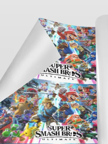 Super Smash Bros Gift Wrapping Paper 58"x 23" (1 Roll) $24.97