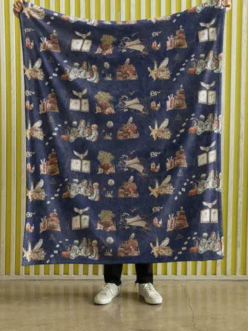 Wizarding World Baby Blanket; Magic School Baby Fleece Blanket Owl Key Magic World Custom Wizard Blanket Gift for Baby Minky Blanket WBB12 $61.69