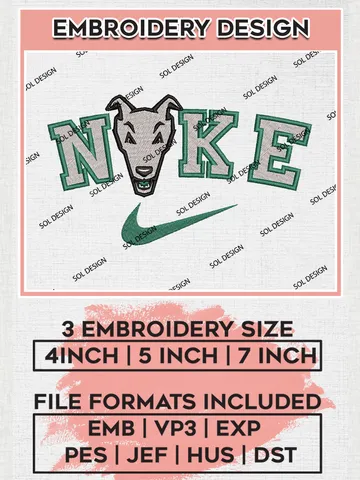 Nike Loyola Maryland Greyhounds Machine Embroidery Design, NCAA Loyola Maryland Greyhounds Embroidery Design Design files, NCAA Embroidery Designs, NCAA Machine Embroidery Designs, Digital Download $6.99