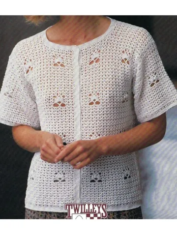 Crochet women cardigan,  crochet pattern cardigan, lace cardigan pdf $6.68