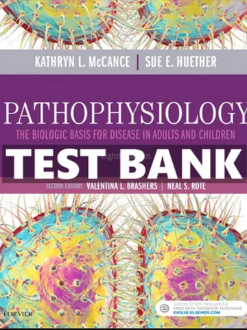Test Bank for McCance & Huether's Pathophysiology 8th Edition Rogers $12.99