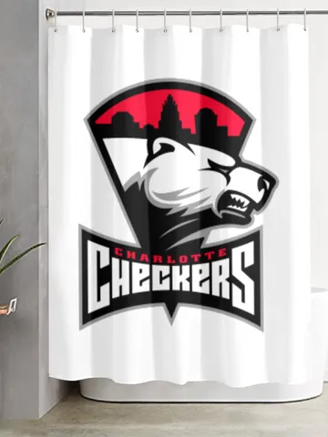 Charlotte Checkers Shower Curtain $48.00