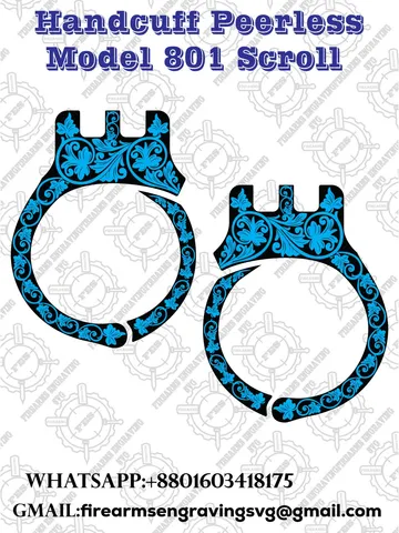 Handcuff Peerless Model 801 Scroll $13.00