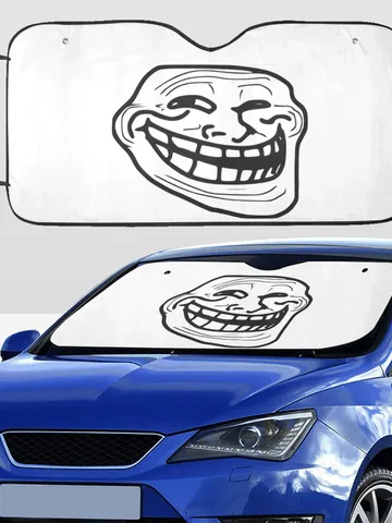 Troll Face Car SunShade $48.00