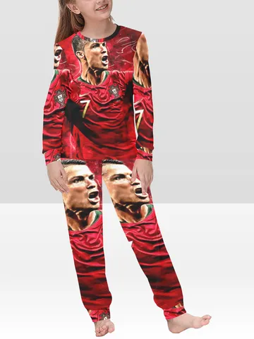 Cristiano Ronaldo Kids Girls Pajamas Set, PJ Set pajama loungewear sleepwear $72.00