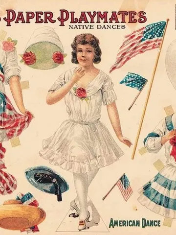 Paper Doll National American Dance Digital Download PDF $1.50