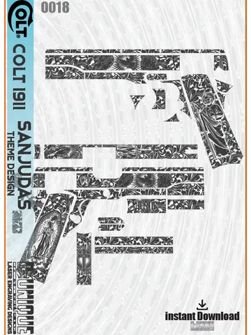 Colt 1911 Scroll & San judas Theme