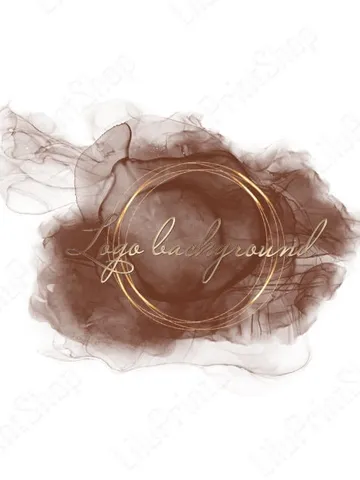 Brown ink logo, Logo Background Png, Brown & gold logo design Alcohol ink logo, Brown logo png, gold round frame, Watercolor splash clipart $2.85