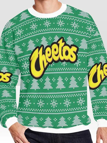 Cheetos Ugly Christmas Sweater, Christmas Sweatshirt $60.00