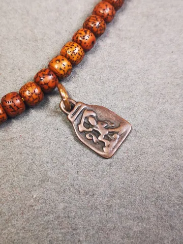 Gandhanra Handmade Tibetan Mala Pendant,Small Vajrapani Amulet for Prayer Beads,Bag Hanging,0.87" × 0.5" $9.99